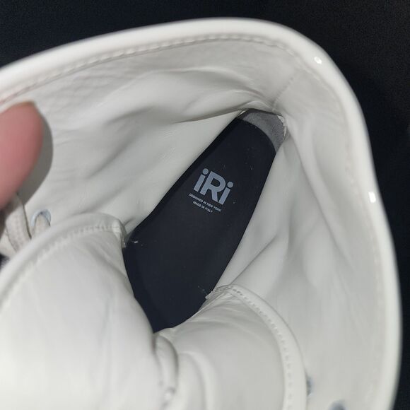 iRi AROM 6.5 White Patent Lace Up Wavy Sole Space Futuristic Ankle Boots Italy - Picture 10 of 15